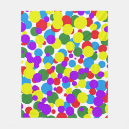 Colorful Dots Fleecedecke