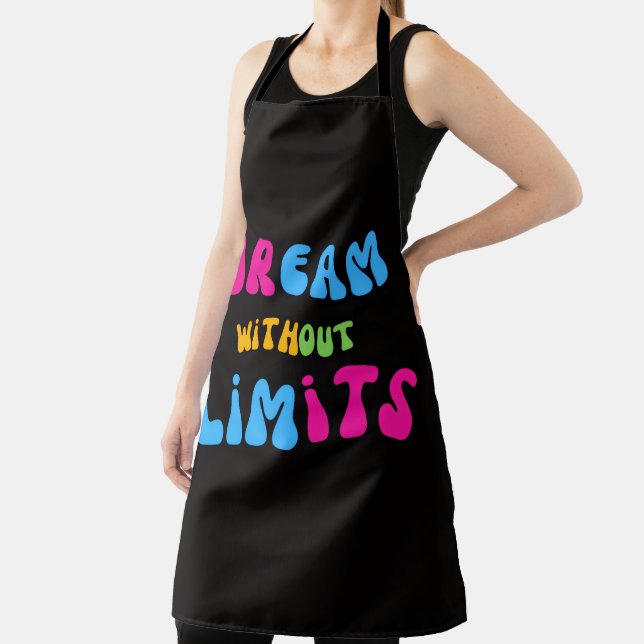 Colorful Dream Without Limits Quote Kitchen Apron Schürze (InSitu)
