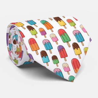 Colorful Dripping Popsicle Pattern Krawatte