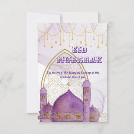 Colorful Eid Mubarak Card Dankeskarte