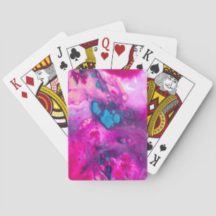 Colorful Electric Rainbow Marble Spielkarten