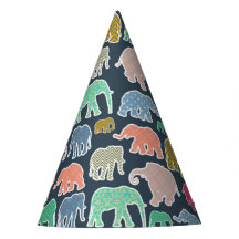 Colorful Elephants, Pattern Of Elephants, Zigzag