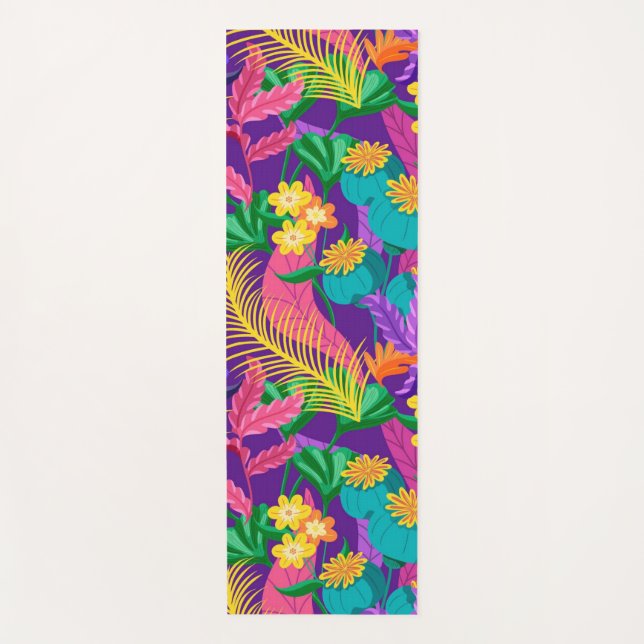 Colorful Exotic Floral Pattern-23148 Yogamatte (Vorderseite)