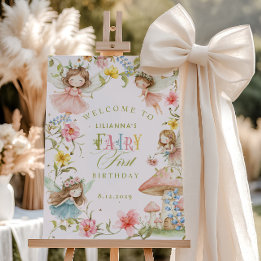 Colorful Fairy First Birthday Enchanted Welcome