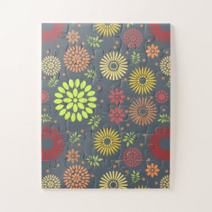 Colorful Fall Flowers in Warm Shades