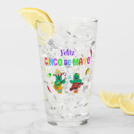 Colorful Festival Cinco de Mayo 2025 Tanzkaktus Glas