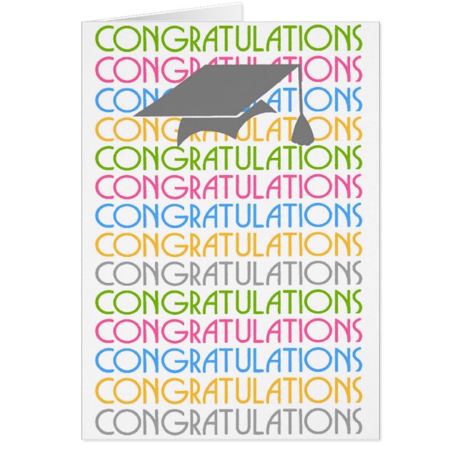 Colorful fgrats casquette graduation personnalisab (Devant)
