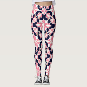 Colorful Floral Abstract Leggings