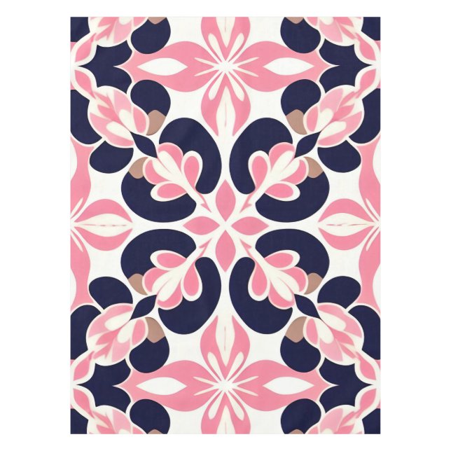 Colorful Floral Abstract Tischdecke (Vorderseite)