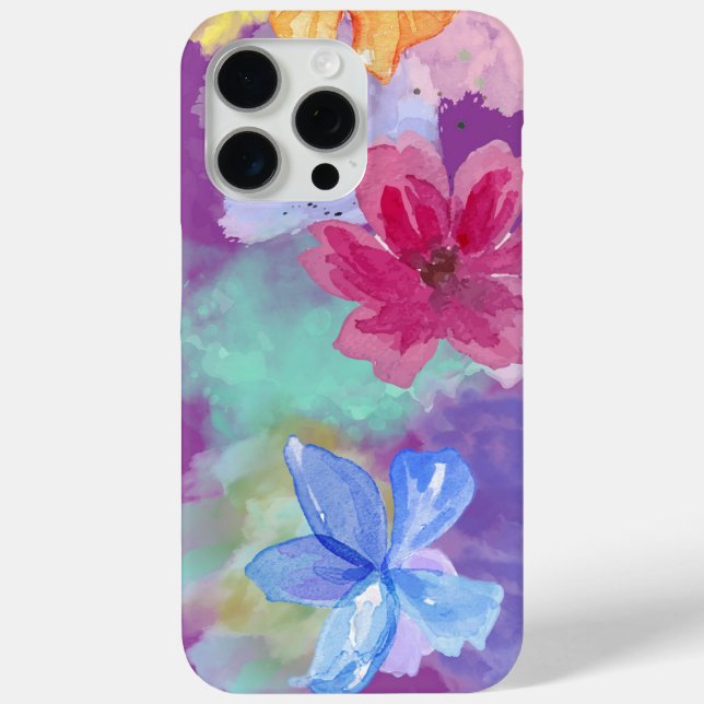 Colorful Floral Art   Case-Mate iPhone Hülle (Rückseite)