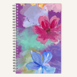 Colorful Floral Art  Notizbuch
