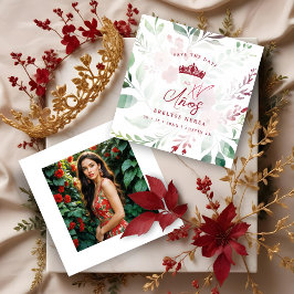 Colorful Floral Fun Spring Chic Mis XV Photo Save The Date