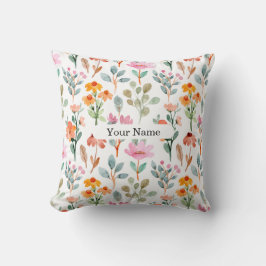 Colorful Floral Pattern Pillow Kissen