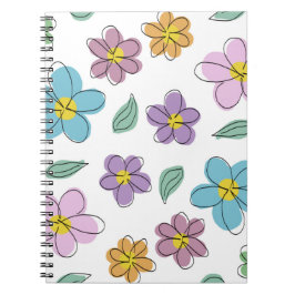 Colorful floral print notizblock