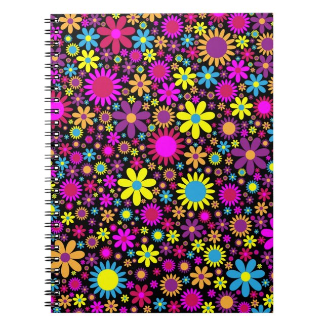 Colorful Flowers Notizblock (Vorderseite)