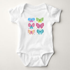 Colorful Flutter Friends Baby Strampler