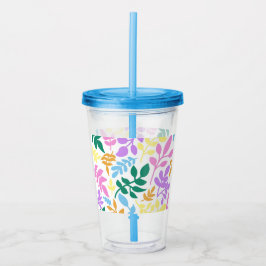 Colorful foliage acryltrinkbecher