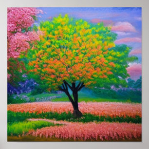 Colorful Forest Poster