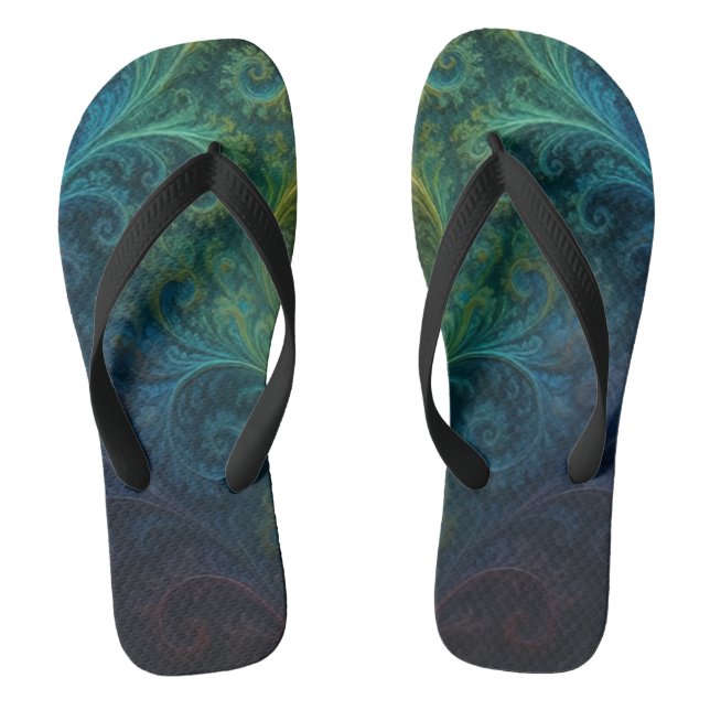 Colorful Fractal Flip Flops (Fußbett)
