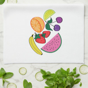 Colorful Fruit Summer, cool, Fun Küchentuch