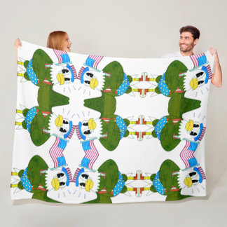 Colorful Funny Bird Pattern Kids Throw Blanket Fleecedecke