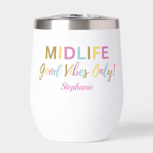 Colorful Funny Midlife Good Vibes 50e anniversaire