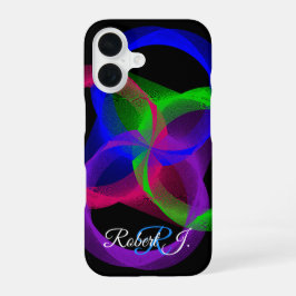 Colorful Geometric Blend iPhone 16 Case iPhone 16 Hülle
