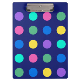 Colorful Geometric Dots Klemmbrett