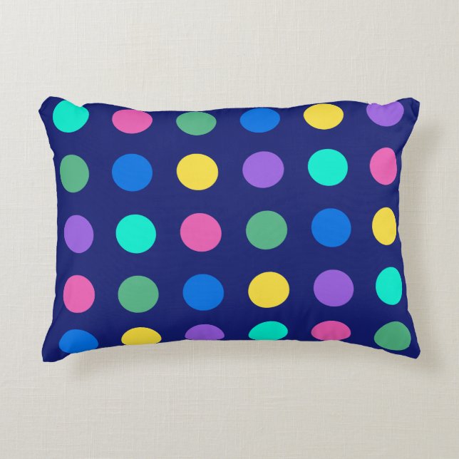 Colorful Geometric Dots Pillow Dekokissen (Vorderseite)