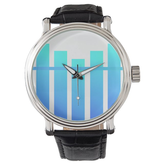 Colorful Geometric Spectrum Design Armbanduhr (Vorderseite)