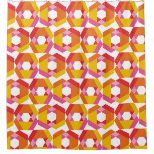 Colorful Geometry minimalistic artwork seamless pa Duschvorhang