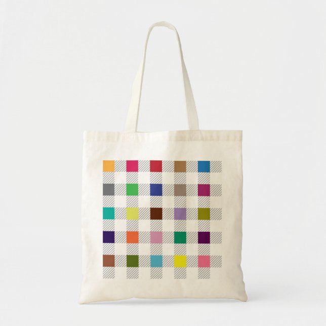 Colorful Gingham Tablecloth Pattern Tote Bag (Devant)