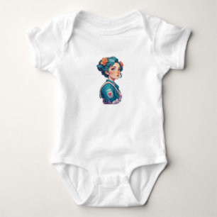 Colorful Girl Baby Strampler