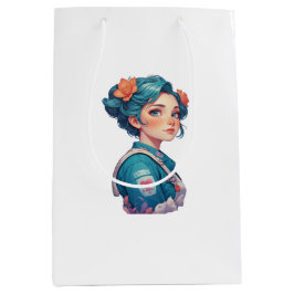 Colorful Girl Mittlere Geschenktüte