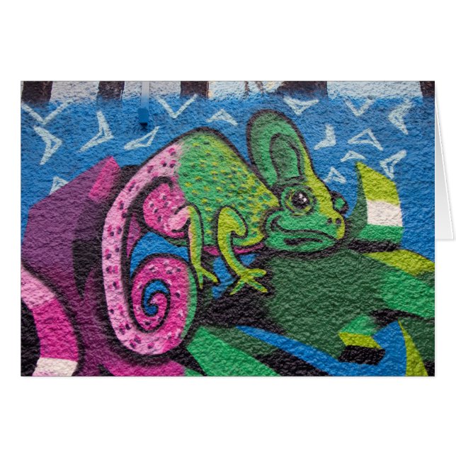Colorful Graffiti Chameleon (Vorderseite (Horizontal))