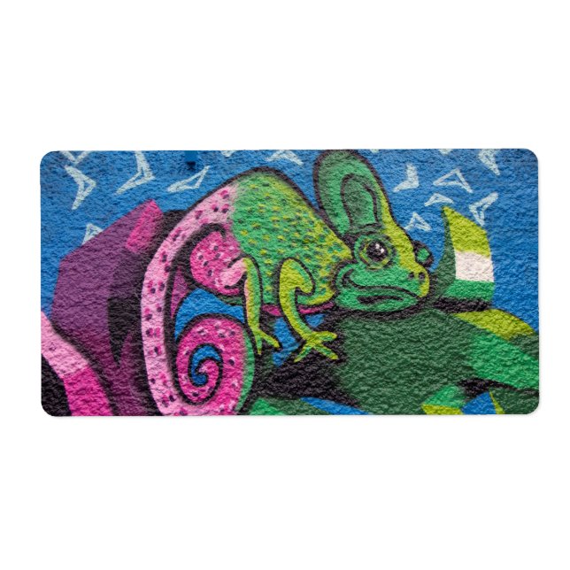 Colorful Graffiti Chameleon (Vorne)