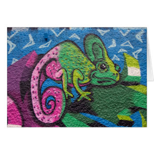 Colorful Graffiti Chameleon
