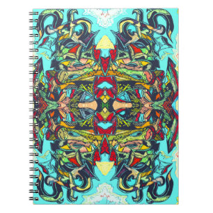 Colorful Graffiti Piece Notizblock