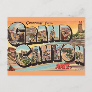 Colorful Grand Canyon Postcard Postkarte