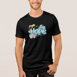 Colorful Hope Graffiti - Y2K Sparkle Aesthetic Tri-Blend Shirt