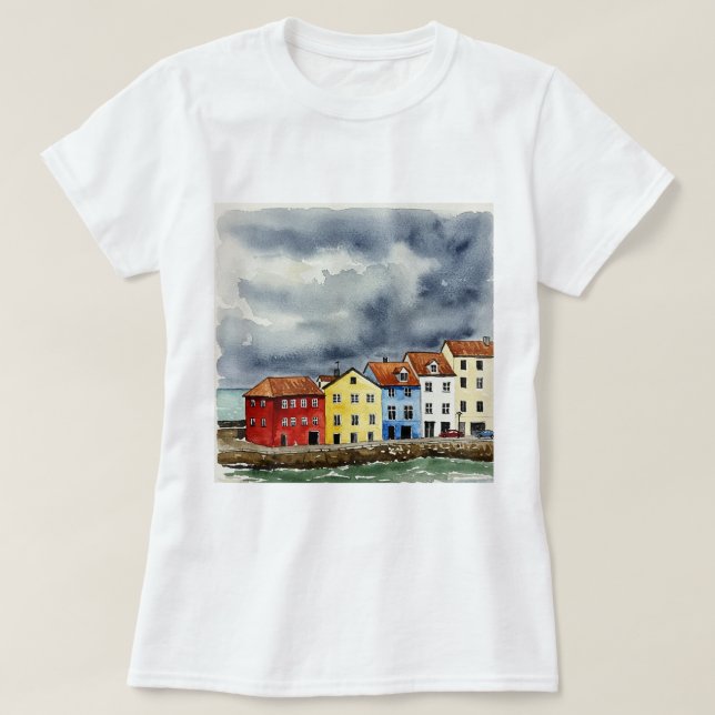 Colorful houses T-Shirt (Design vorne)