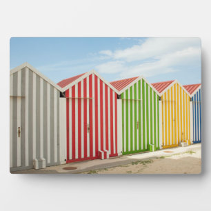 Colorful Huts On Beach Fotoplatte