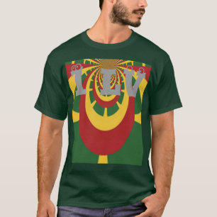 Colorful I Liebe Jamaica Rasta Colors T-Shirt