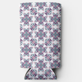 Colorful IkatFloral Motif Pattern Selters Dosenkühler