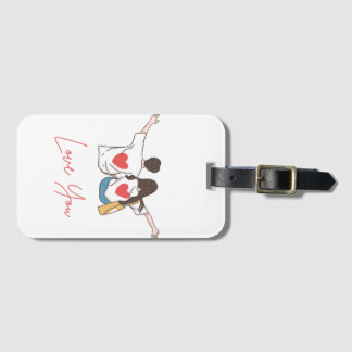 Colorful Illustrated Luggage Tag Gepäckanhänger