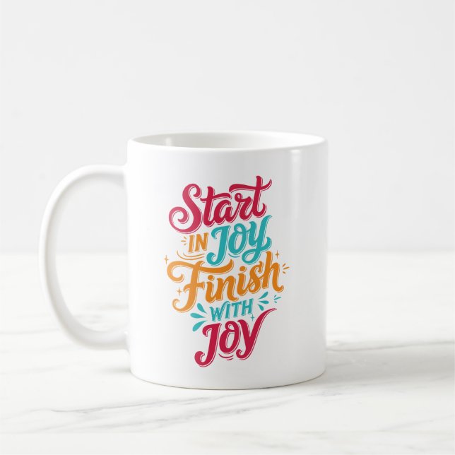 Colorful Inspirational Coffee Mug (Gauche)