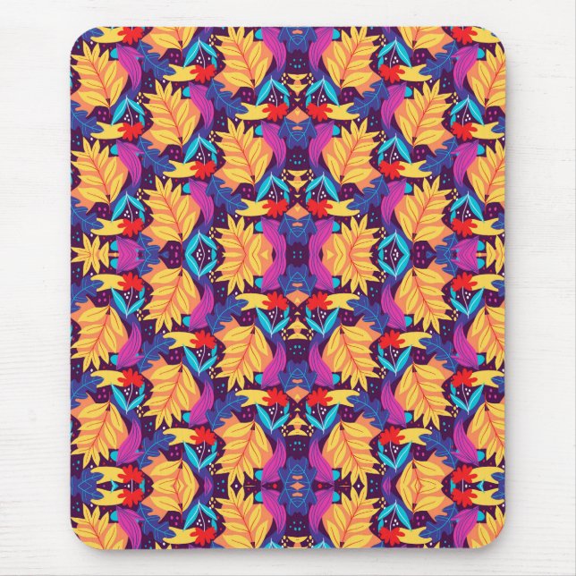 Colorful intricate geometric pattern  mousepad (Vorne)