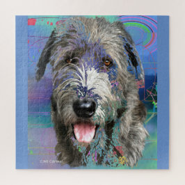 Colorful Irish Wolfhound Artwork