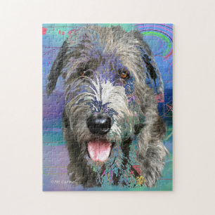 Colorful Irish Wolfhound Artwork