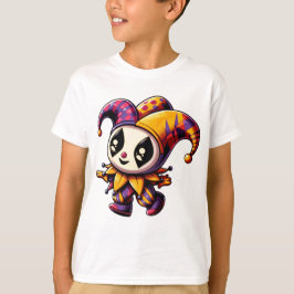 "Colorful Jester Character Illustration" T-Shirt